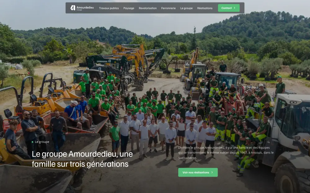 Un site, quatre sociétés